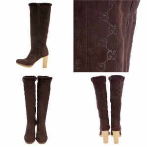 Gucci suede shearling boots 8.5